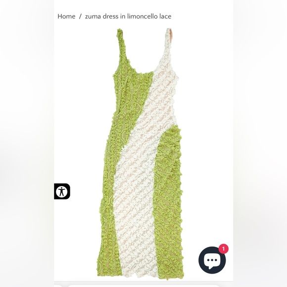 NWT Selva Negra Zuma Dress Limoncello Lace - Picture 2 of 10